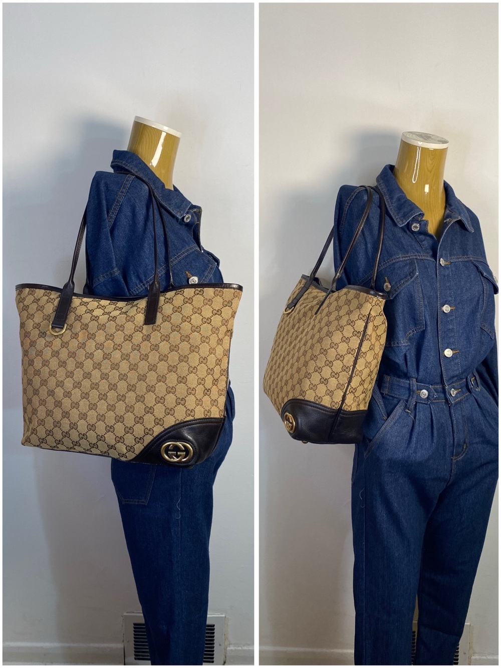✨️GUCCI GG Canvas New Britt Tote Bag